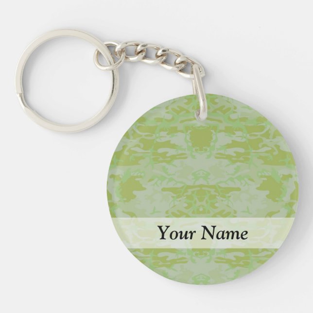 Green camo key ring (Front)