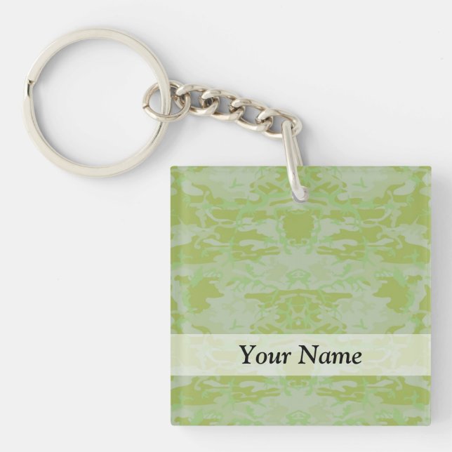 Green camo key ring (Front)