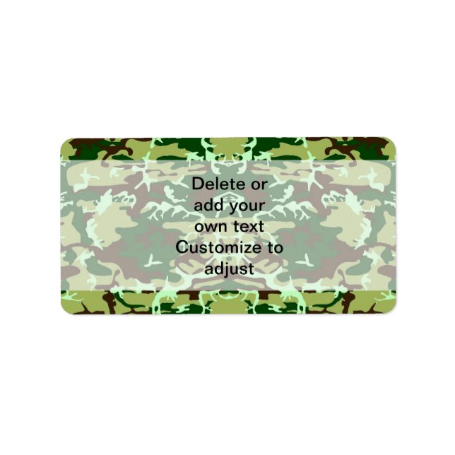 Green camo label (Front)