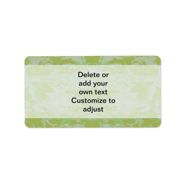 Green camo label (Front)