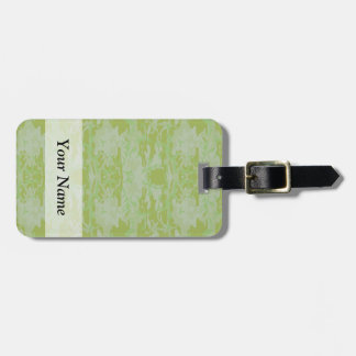 Green camo luggage tag