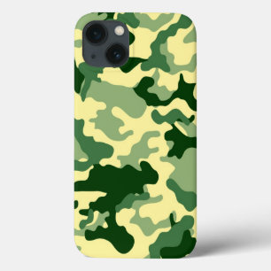 Green Camo Pattern iPhone 13 Case