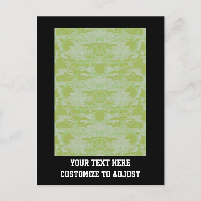 Green camo postcard (Front)