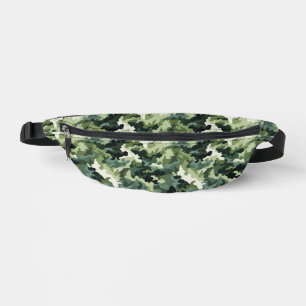 Green Camo Print Bum Bags