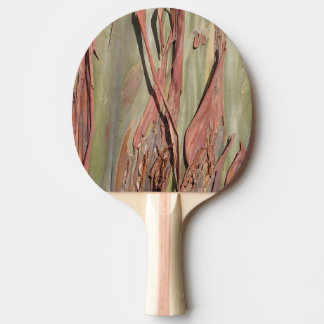 Green Camo Tree Bark Ping Pong Paddle