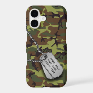 Green Camo w/ Dog Tag