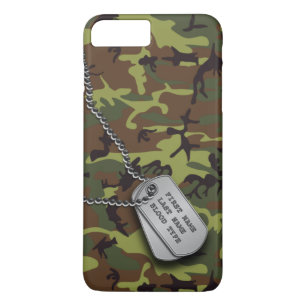 Green Camo w/ Dog Tag Case-Mate iPhone Case