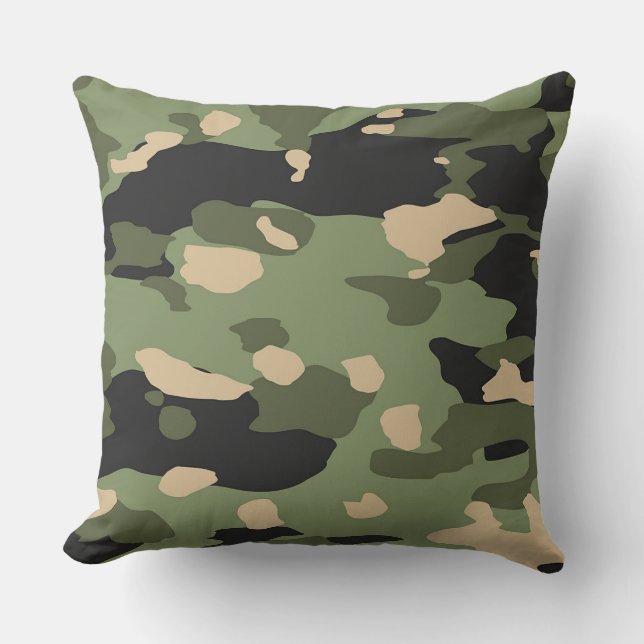 Green Camou  Cushion (Front)