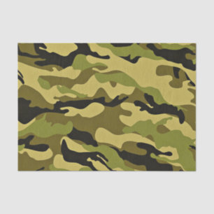Green camouflage army texture tissue paper