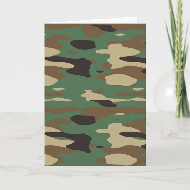 Green Camouflage Card (Front)