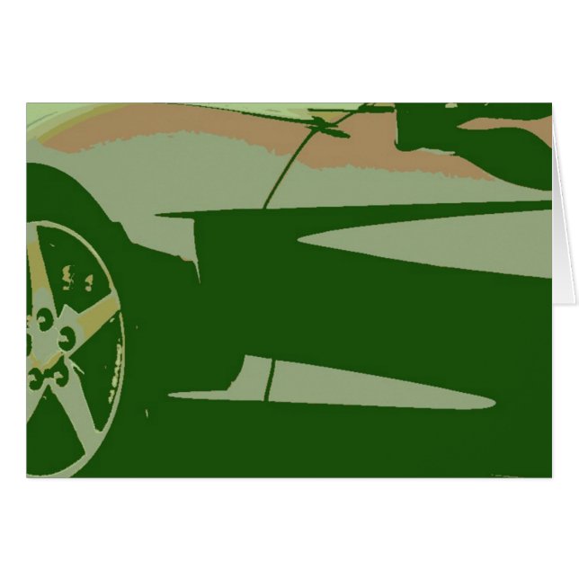 Green Camouflage Corvette (Front Horizontal)