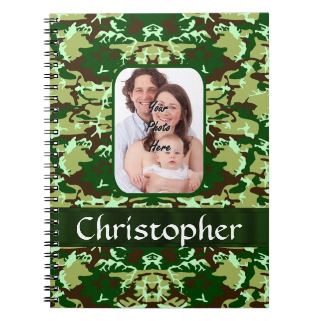 Green camouflage notebook (Front)