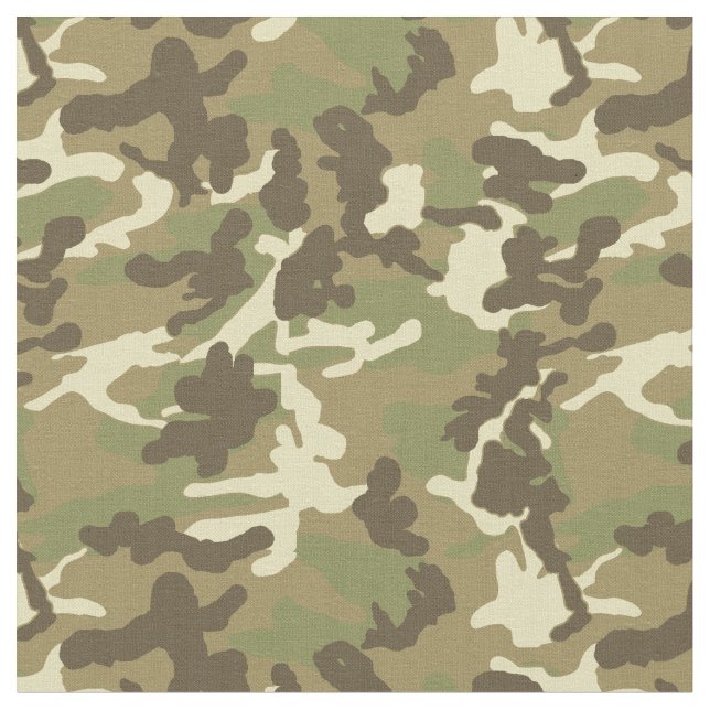 Green Camouflage Pattern Fabric (Close Up)