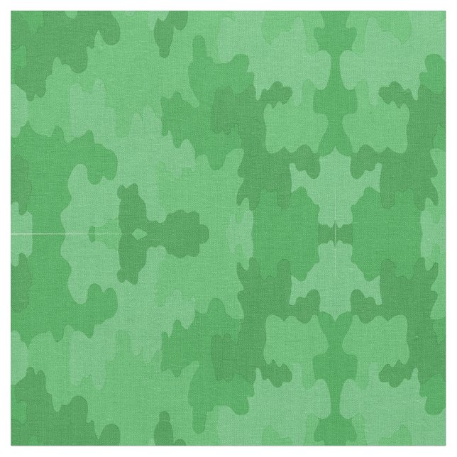 Green Camouflage Pattern Fabric (Close Up)