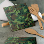 Green Camouflage Pattern, Military Pattern, Army Tile<br><div class="desc">Elegant,  stylish and sophisticated camouflage pattern in green and brown colour. Modern and trendy gift,  perfect for the military lover in your life.</div>