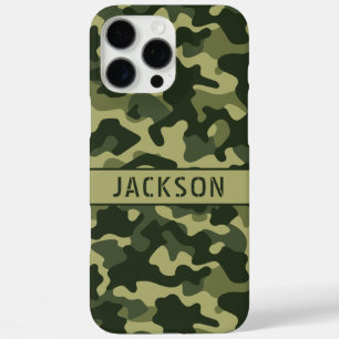 Green Camouflage Personalized iPhone 16 Pro Max Case