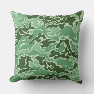 Green Camouflage Pillow