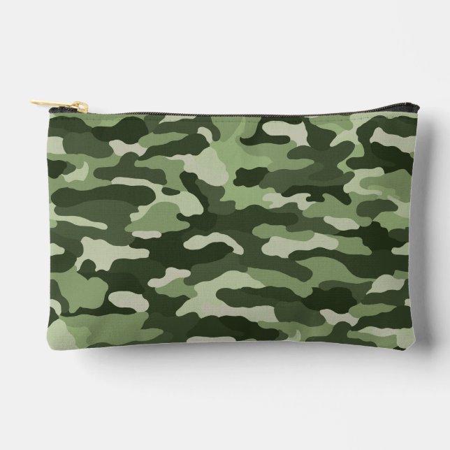Green Camouflage Small Accessory Pouch (Front)