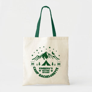 Green Camp Bachelorette Party Bride Tote Bag