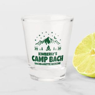 Green Camp Bachelorette Weekend Shot Glass