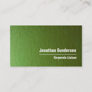 Green Canvas Modern Professional Business Card