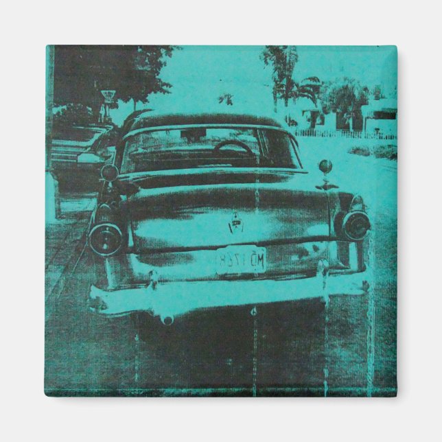 Green car magnet (Front)