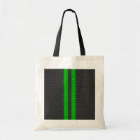Green Carbon Fibre Style Racing Stripes