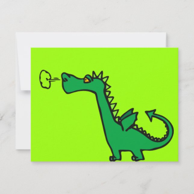 Green Cartoon Dragon (Front)