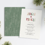 Green Casual Colourful Christmas Jingle and Mingle Invitation<br><div class="desc">This green casual colourful Christmas jingle and mingle invitation is perfect for your fun, creative, bright Christmas jingle and mingle party. Its unique, playful modern font in red, boho tan, and light and dark green make for a happy seasonal feel. If your looking to brighten up your loved ones' dark...</div>