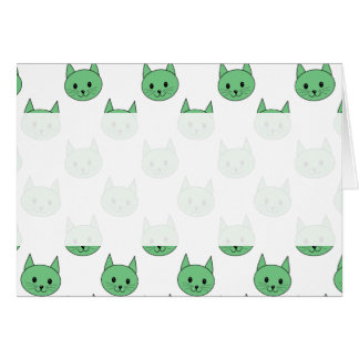 Green cat pattern.