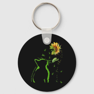 Green Cat Paws For He Cure Kidney Disease Awarenes Key Ring