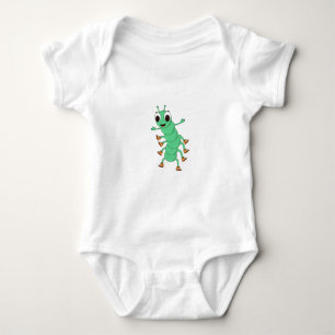Green Caterpillar Baby Bodysuit