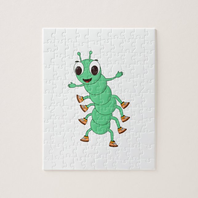 Green Caterpillar Jigsaw Puzzle (Vertical)