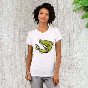 Green Catfish Womens T-Shirt