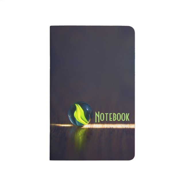 Green Cat's Eye Marble | Pocket Journal (Front)