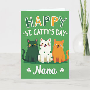 Green Cats Happy Day Card
