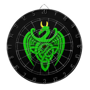Green Celtic Dragon Dartboard