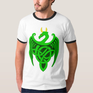 Green Celtic Dragon T Shirt