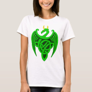 Green Celtic Dragon T Shirt