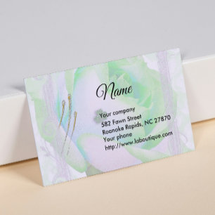 Green Celtic  Irish Rose Business Card