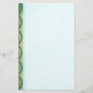 Green Celtic Knots Stationery