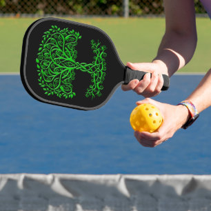 Green Celtic Tree Of Life Pickleball Paddle