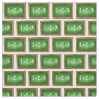 Green Chalkboard 1+2=3 Math Teacher School Slate