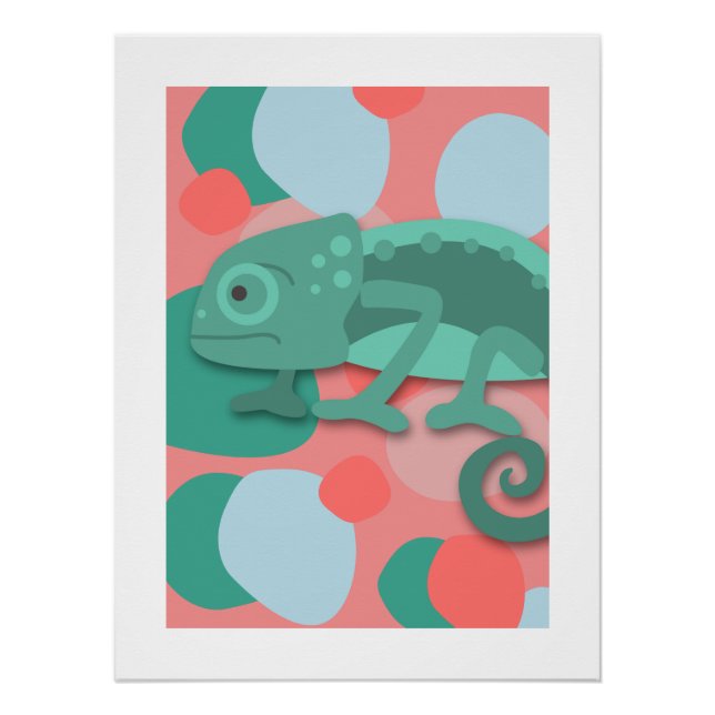 Green Chameleon Poster (Front)