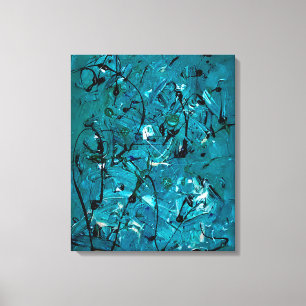 Green Chaos Canvas Print