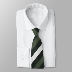  Green, Charcoal, and Grayish-White Diagonal  Tie