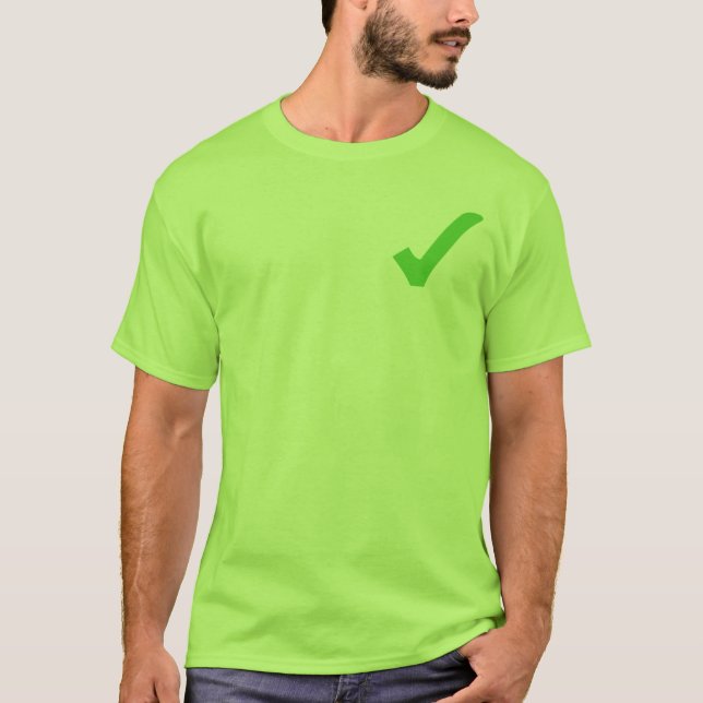 Green Check-Mark T-Shirt (Front)