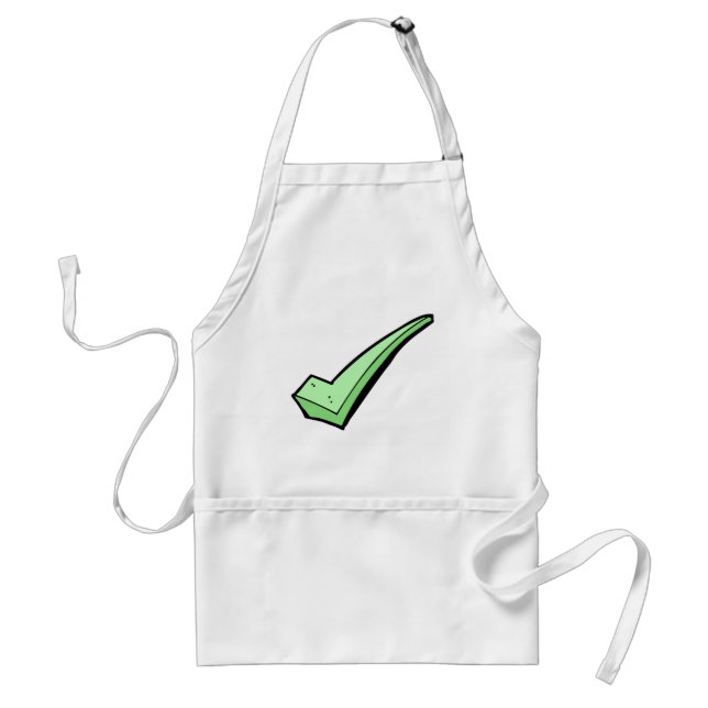 Green Check Mark Tick Symbol Standard Apron (Front)