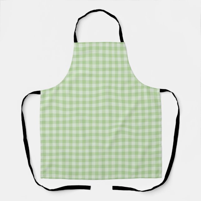 Green Checkerboard Pattern Apron (Front)
