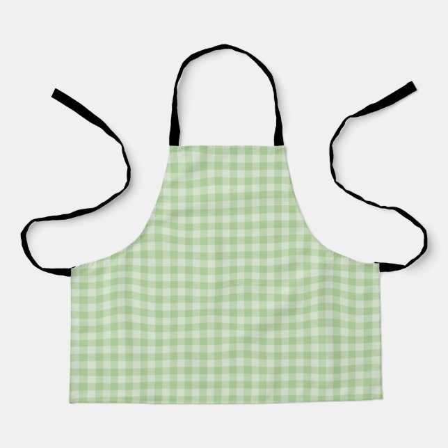 Green Checkerboard Pattern Apron (Front)